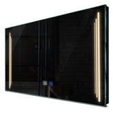 Specchio LED Rettangolare | Pulsanti touch | Funzione anti-appannamento | Luce bianca calda - Reyze Serie Salono Modello 8